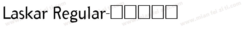 Laskar Regular字体转换